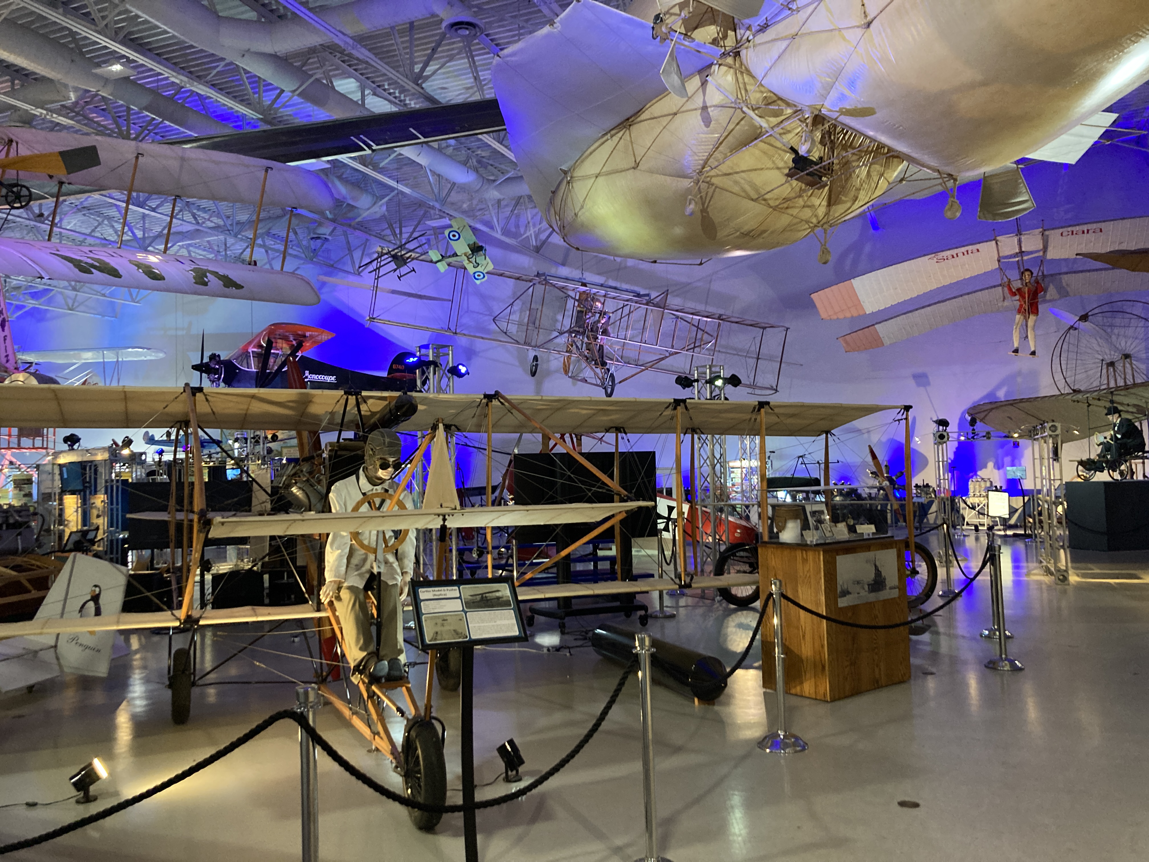 Hiller Aviation Museum replica airplane